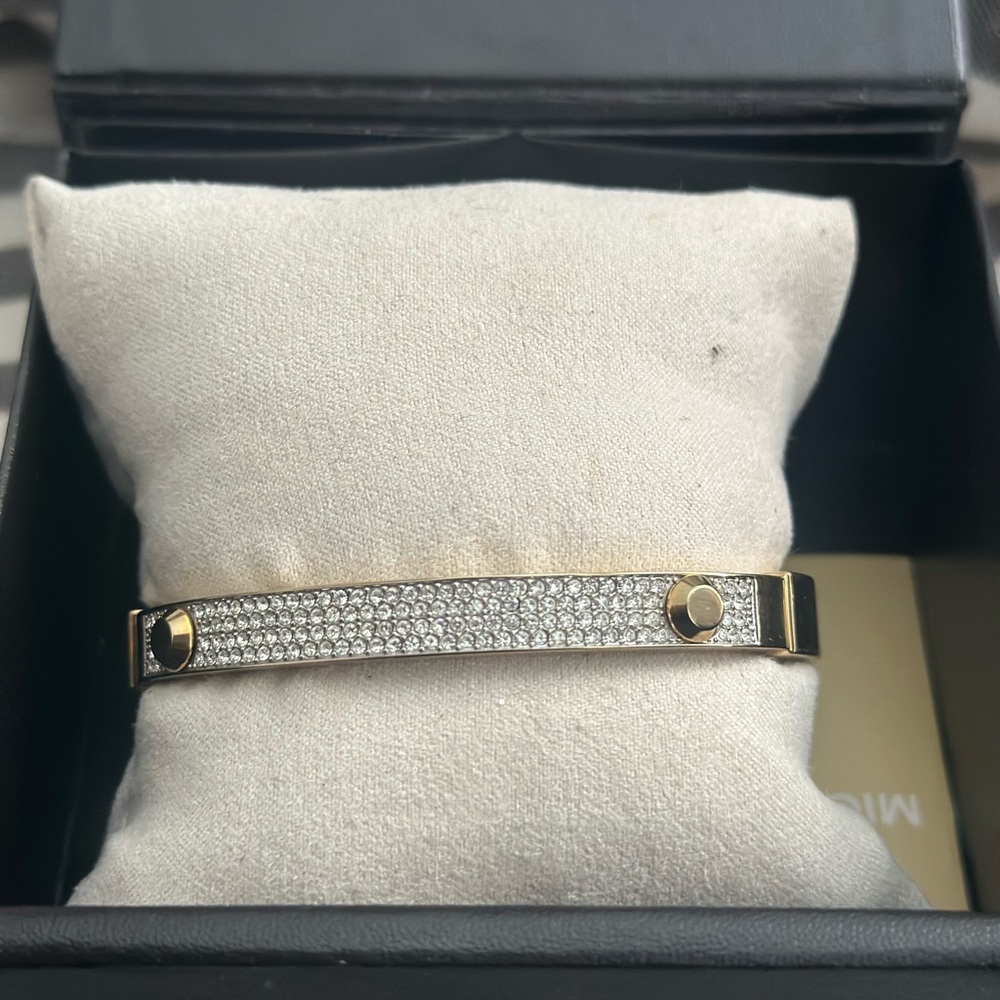 Michael Korrs Gold-Tone Pavé Crystal Bracelet